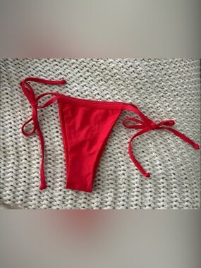 Sanori Swim - Red Tie-Side Bikini Bottom